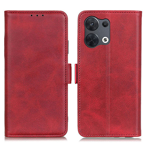 Custodia Portafoglio In Pelle Cover con Supporto M15L per Xiaomi Redmi Note 13 Pro 5G Rosso