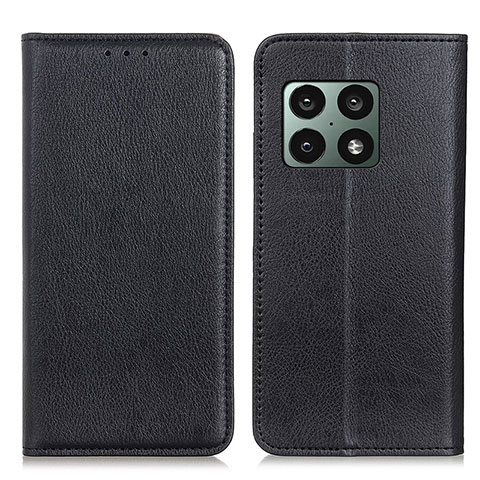 Custodia Portafoglio In Pelle Cover con Supporto N01P per OnePlus 10 Pro 5G Nero