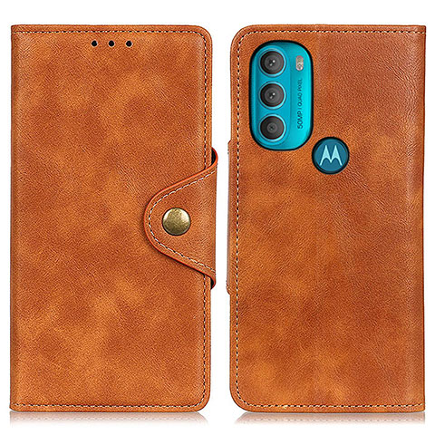 Custodia Portafoglio In Pelle Cover con Supporto N03P per Motorola Moto G71 5G Marrone