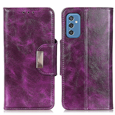 Custodia Portafoglio In Pelle Cover con Supporto N04P per Samsung Galaxy M52 5G Viola