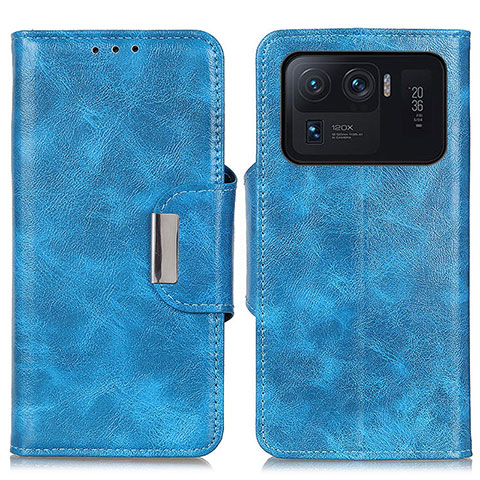 Custodia Portafoglio In Pelle Cover con Supporto N04P per Xiaomi Mi 11 Ultra 5G Cielo Blu