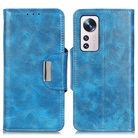Custodia Portafoglio In Pelle Cover con Supporto N04P per Xiaomi Mi 12S 5G Cielo Blu