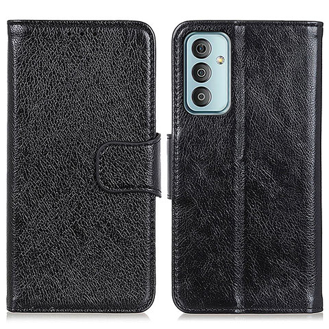 Custodia Portafoglio In Pelle Cover con Supporto N05P per Samsung Galaxy M13 4G Nero