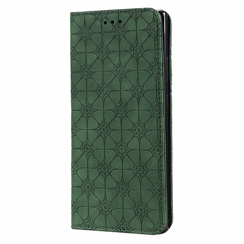 Custodia Portafoglio In Pelle Cover con Supporto N06 per Samsung Galaxy Note 20 Ultra 5G Verde Notte