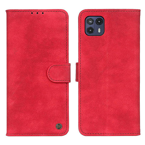 Custodia Portafoglio In Pelle Cover con Supporto N06P per Motorola Moto G50 5G Rosso