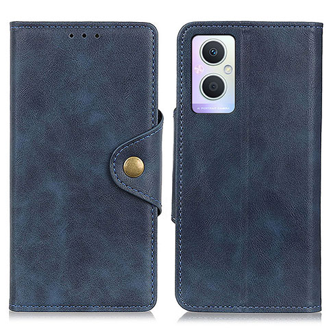 Custodia Portafoglio In Pelle Cover con Supporto N06P per Oppo Reno7 Lite 5G Blu