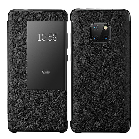 Custodia Portafoglio In Pelle Cover con Supporto P02 per Huawei Mate 20 Pro Nero