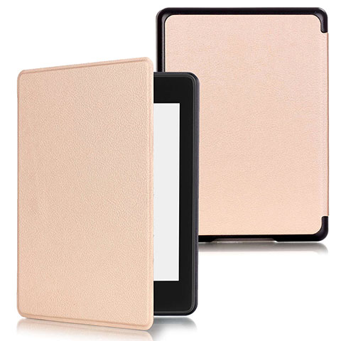 Custodia Portafoglio In Pelle Cover con Supporto per Amazon Kindle Paperwhite 6 inch Oro