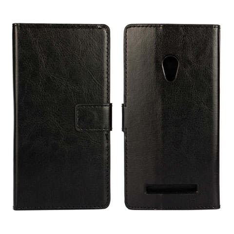 Custodia Portafoglio In Pelle Cover con Supporto per Asus Zenfone 5 Nero