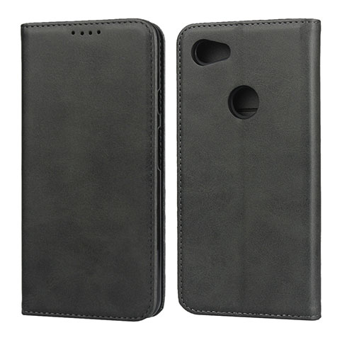 Custodia Portafoglio In Pelle Cover con Supporto per Google Pixel 3a XL Nero