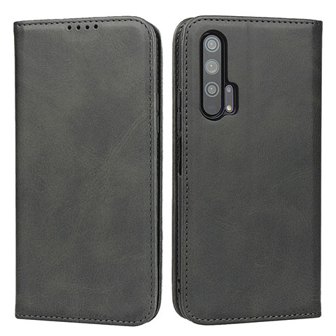 Custodia Portafoglio In Pelle Cover con Supporto per Huawei Honor 20 Pro Nero