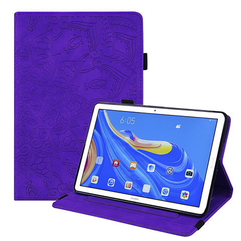 Custodia Portafoglio In Pelle Cover con Supporto per Huawei MatePad 10.8 Viola