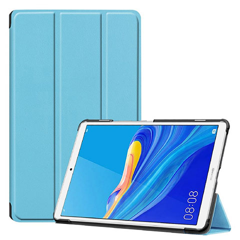 Custodia Portafoglio In Pelle Cover con Supporto per Huawei MediaPad M6 8.4 Cielo Blu