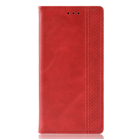 Custodia Portafoglio In Pelle Cover con Supporto per Huawei P Smart (2020) Rosso