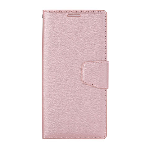 Custodia Portafoglio In Pelle Cover con Supporto per Huawei P20 Lite Oro Rosa