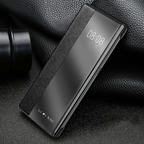 Custodia Portafoglio In Pelle Cover con Supporto per Huawei P40 Pro+ Plus Nero