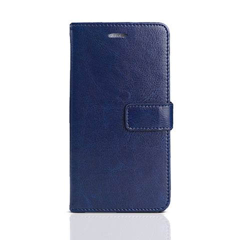 Custodia Portafoglio In Pelle Cover con Supporto per Huawei Y5 (2018) Blu