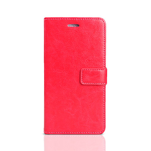 Custodia Portafoglio In Pelle Cover con Supporto per Huawei Y5 Prime (2018) Rosso