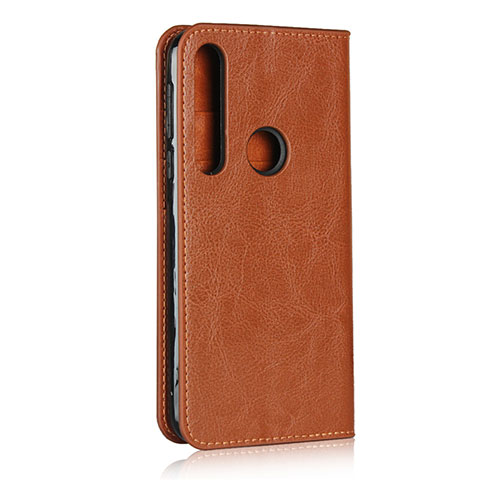 Custodia Portafoglio In Pelle Cover con Supporto per Motorola Moto G8 Play Arancione