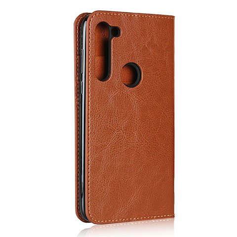 Custodia Portafoglio In Pelle Cover con Supporto per Motorola Moto G8 Power Arancione