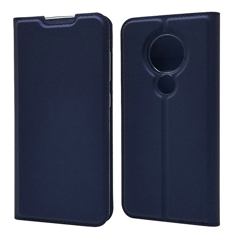 Custodia Portafoglio In Pelle Cover con Supporto per Nokia 7.2 Blu