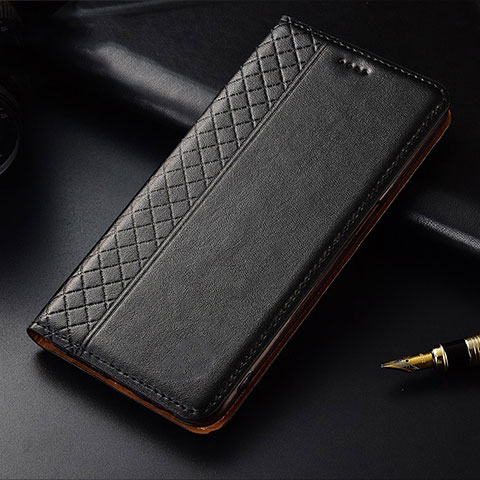 Custodia Portafoglio In Pelle Cover con Supporto per OnePlus 7T Nero