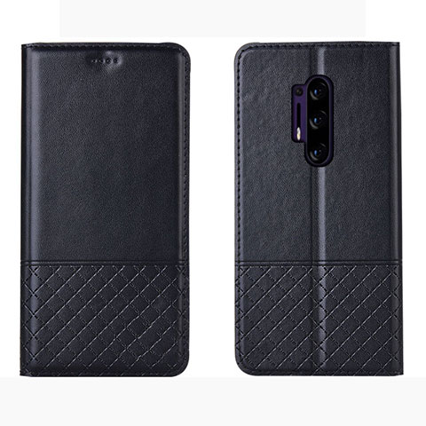 Custodia Portafoglio In Pelle Cover con Supporto per OnePlus 8 Pro Nero