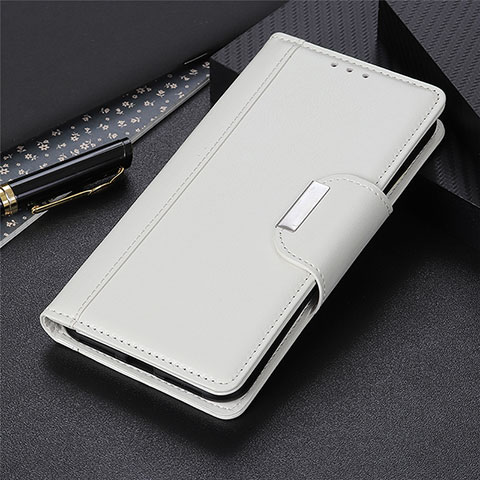 Custodia Portafoglio In Pelle Cover con Supporto per OnePlus Nord N100 Bianco