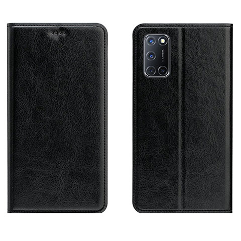 Custodia Portafoglio In Pelle Cover con Supporto per Oppo A72 Nero