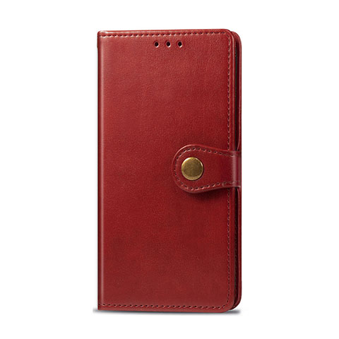 Custodia Portafoglio In Pelle Cover con Supporto per Realme 6i Rosso