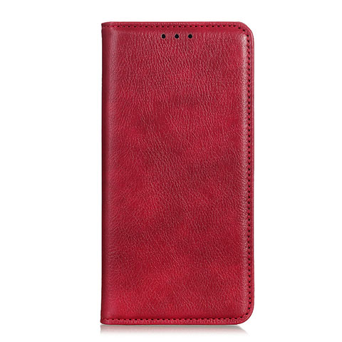 Custodia Portafoglio In Pelle Cover con Supporto per Realme 7i Rosso