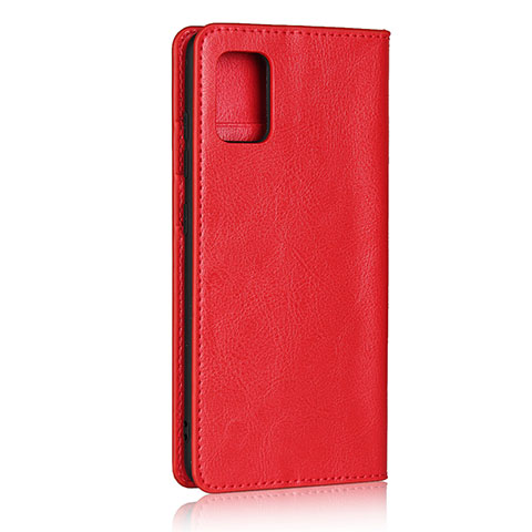 Custodia Portafoglio In Pelle Cover con Supporto per Samsung Galaxy A51 4G Rosso