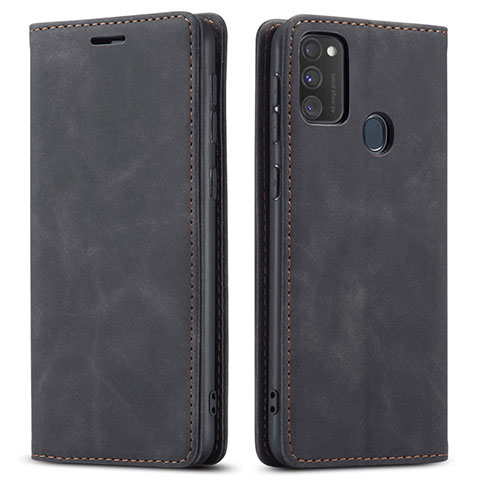 Custodia Portafoglio In Pelle Cover con Supporto per Samsung Galaxy M30s Nero