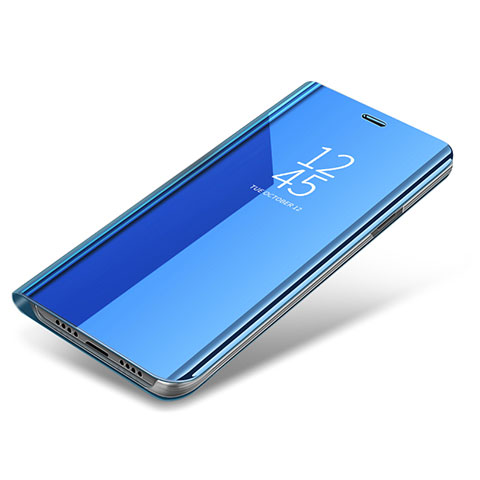 Custodia Portafoglio In Pelle Cover con Supporto per Samsung Galaxy S8 Blu