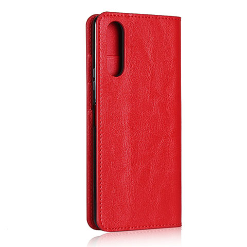 Custodia Portafoglio In Pelle Cover con Supporto per Sony Xperia 10 II Rosso