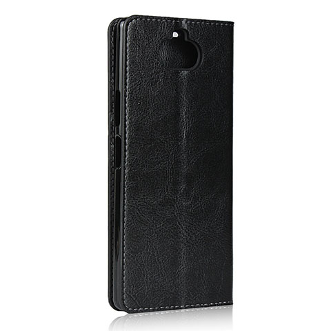 Custodia Portafoglio In Pelle Cover con Supporto per Sony Xperia 8 Lite Nero