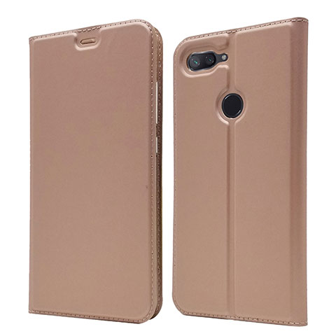 Custodia Portafoglio In Pelle Cover con Supporto per Xiaomi Mi 8 Lite Oro Rosa