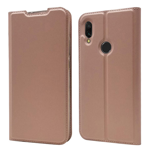 Custodia Portafoglio In Pelle Cover con Supporto per Xiaomi Redmi 7 Oro Rosa