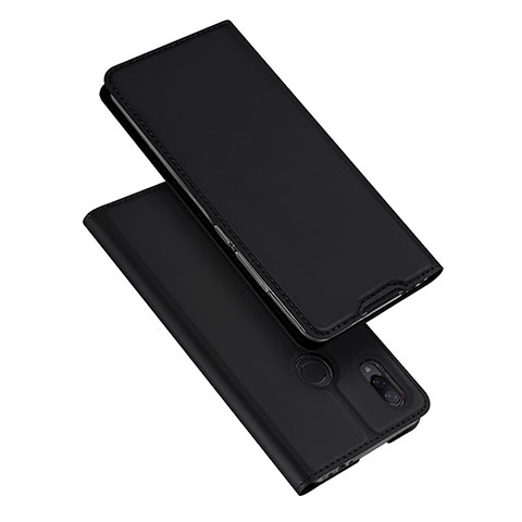 Custodia Portafoglio In Pelle Cover con Supporto per Xiaomi Redmi Note 7 Nero