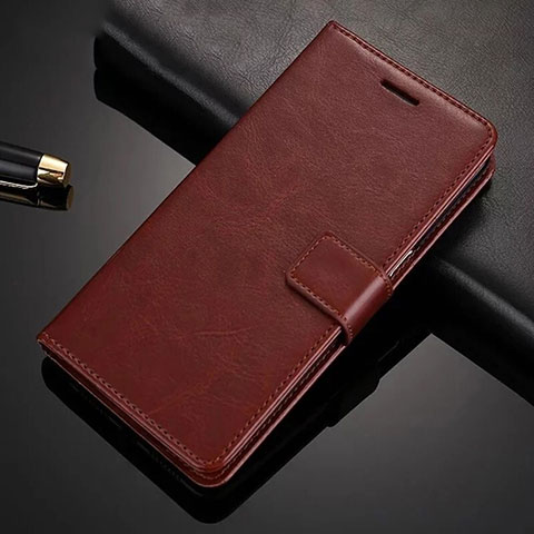 Custodia Portafoglio In Pelle Cover con Supporto per Xiaomi Redmi Note 8 Pro Marrone