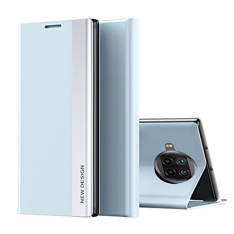 Custodia Portafoglio In Pelle Cover con Supporto Q01H per Xiaomi Mi 10T Lite 5G Cielo Blu