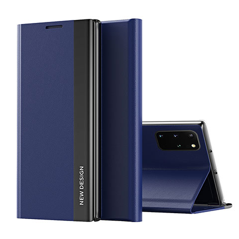 Custodia Portafoglio In Pelle Cover con Supporto QH1 per Samsung Galaxy A53 5G Blu