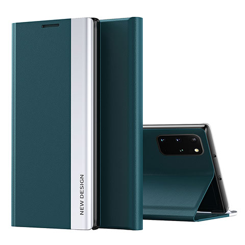 Custodia Portafoglio In Pelle Cover con Supporto QH1 per Samsung Galaxy S20 Plus 5G Verde
