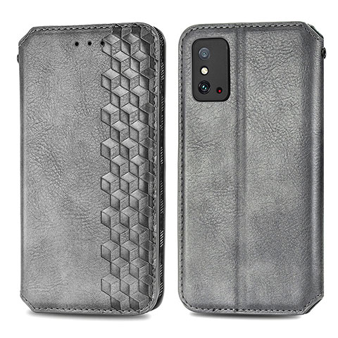 Custodia Portafoglio In Pelle Cover con Supporto S01D per Huawei Honor X10 Max 5G Grigio