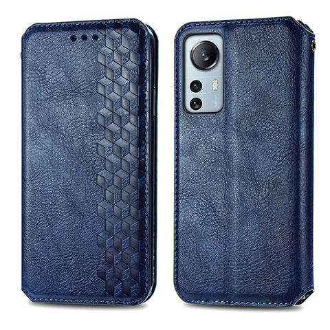 Custodia Portafoglio In Pelle Cover con Supporto S01D per Xiaomi Mi 12S 5G Blu