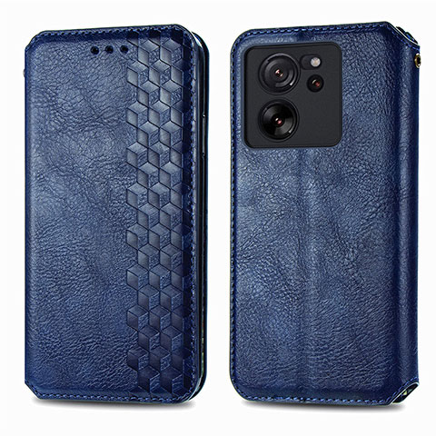 Custodia Portafoglio In Pelle Cover con Supporto S01D per Xiaomi Mi 13T 5G Blu
