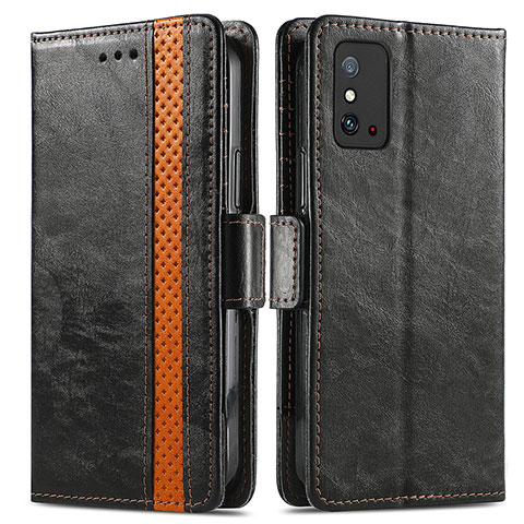 Custodia Portafoglio In Pelle Cover con Supporto S02D per Huawei Honor X10 Max 5G Nero