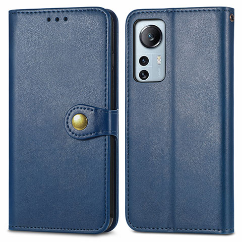 Custodia Portafoglio In Pelle Cover con Supporto S04D per Xiaomi Mi 12 Lite 5G Blu