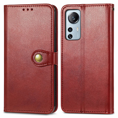 Custodia Portafoglio In Pelle Cover con Supporto S04D per Xiaomi Mi 12 Lite 5G Rosso