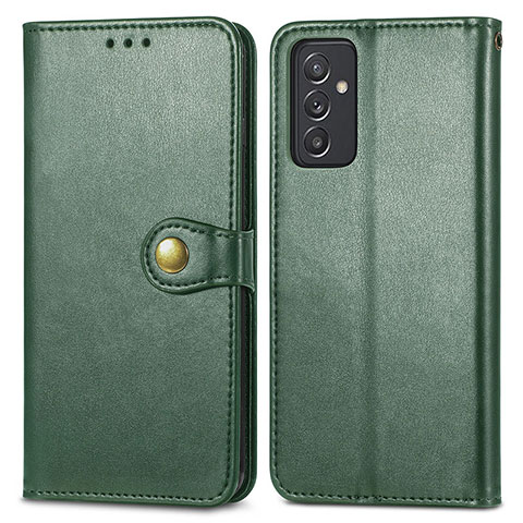 Custodia Portafoglio In Pelle Cover con Supporto S05D per Samsung Galaxy A05s Verde